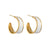 White Enamel Earrings
