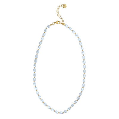 Faux Pearl Single Strand Necklace