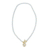 Pearl & Crystal Drop Faux Pearl Necklace