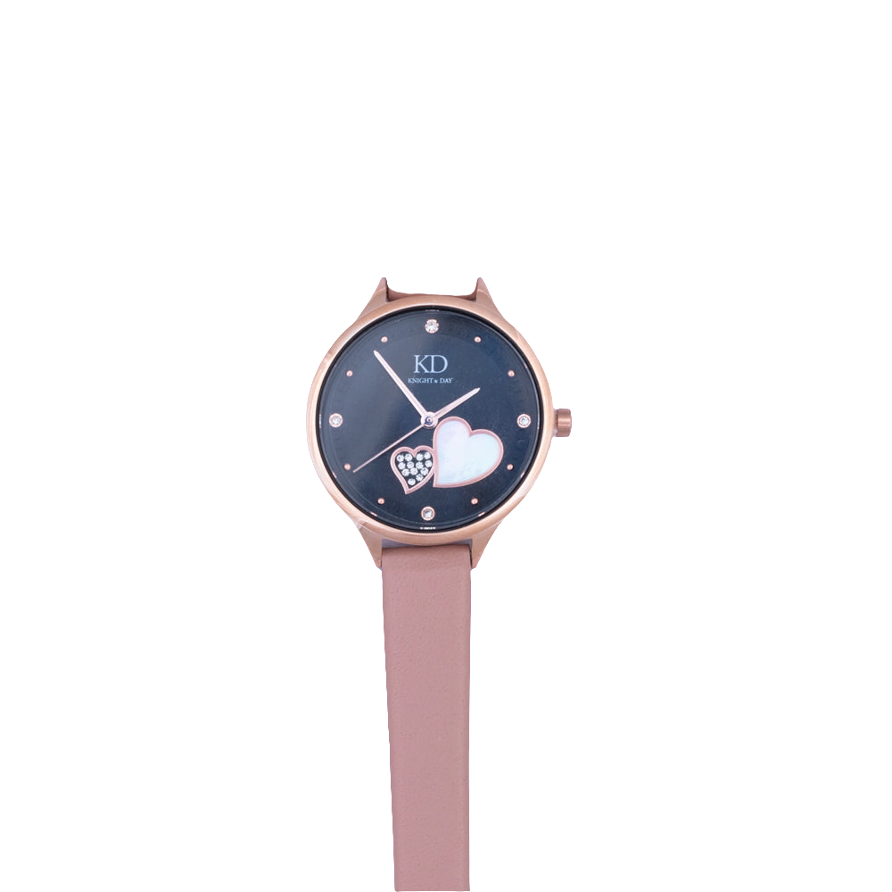 "Synchronised Hearts" Beige Watch