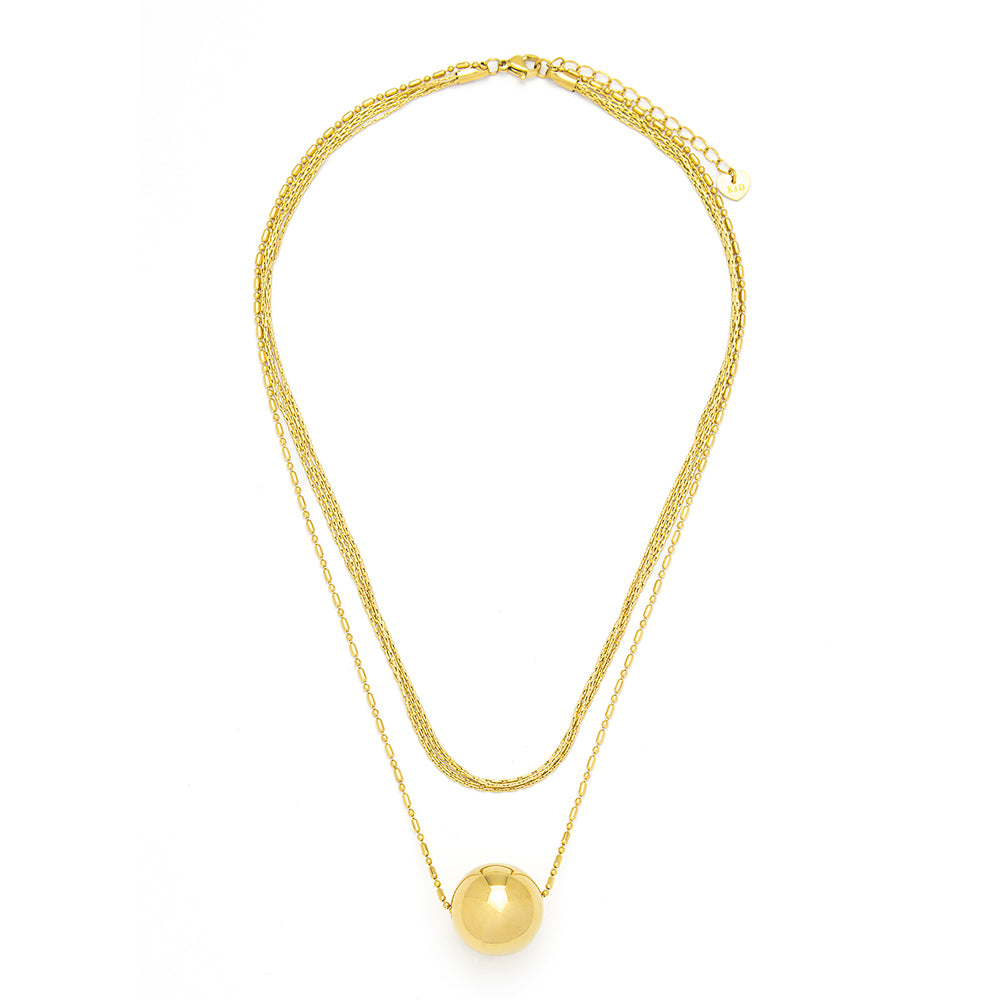Layered Ball Necklace