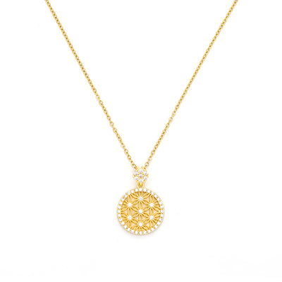 Crystal Flowers Pendant