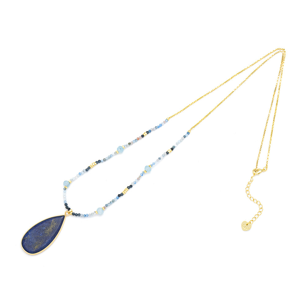 Lapis, Semi Precious Stone Necklace