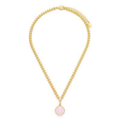 Rose Water Opal Drop Necklace