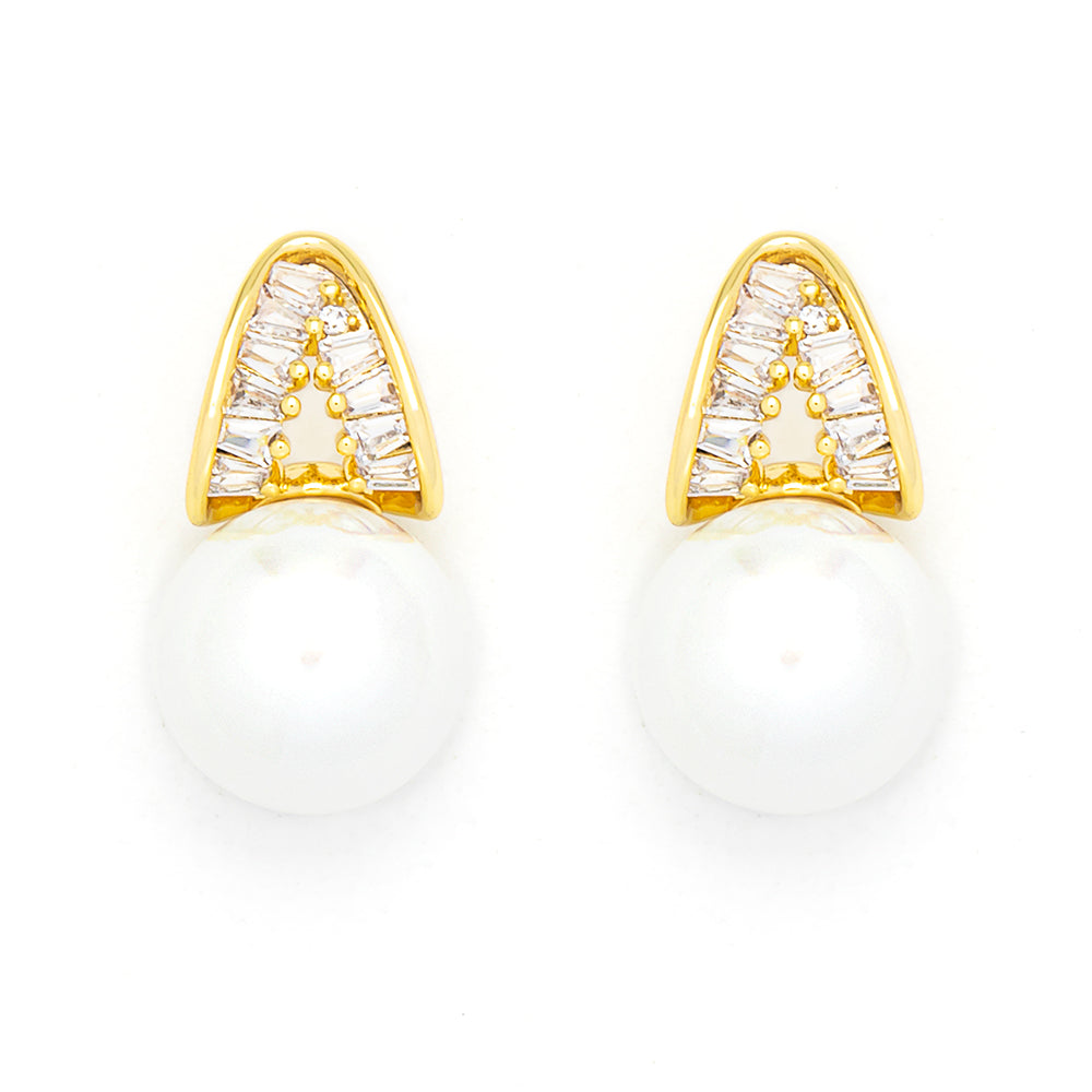 The Pink Box Pearl Earring