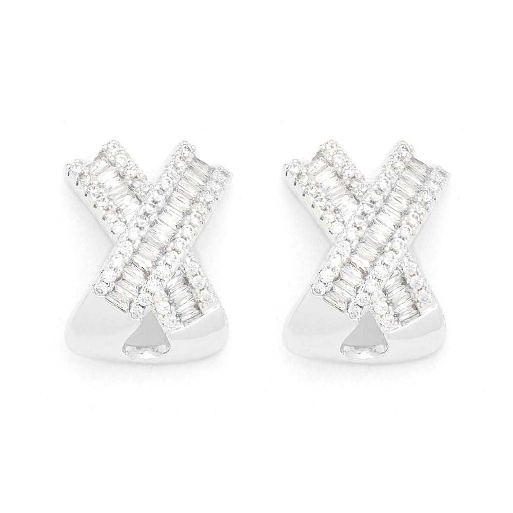 Kiss Silver Earrings