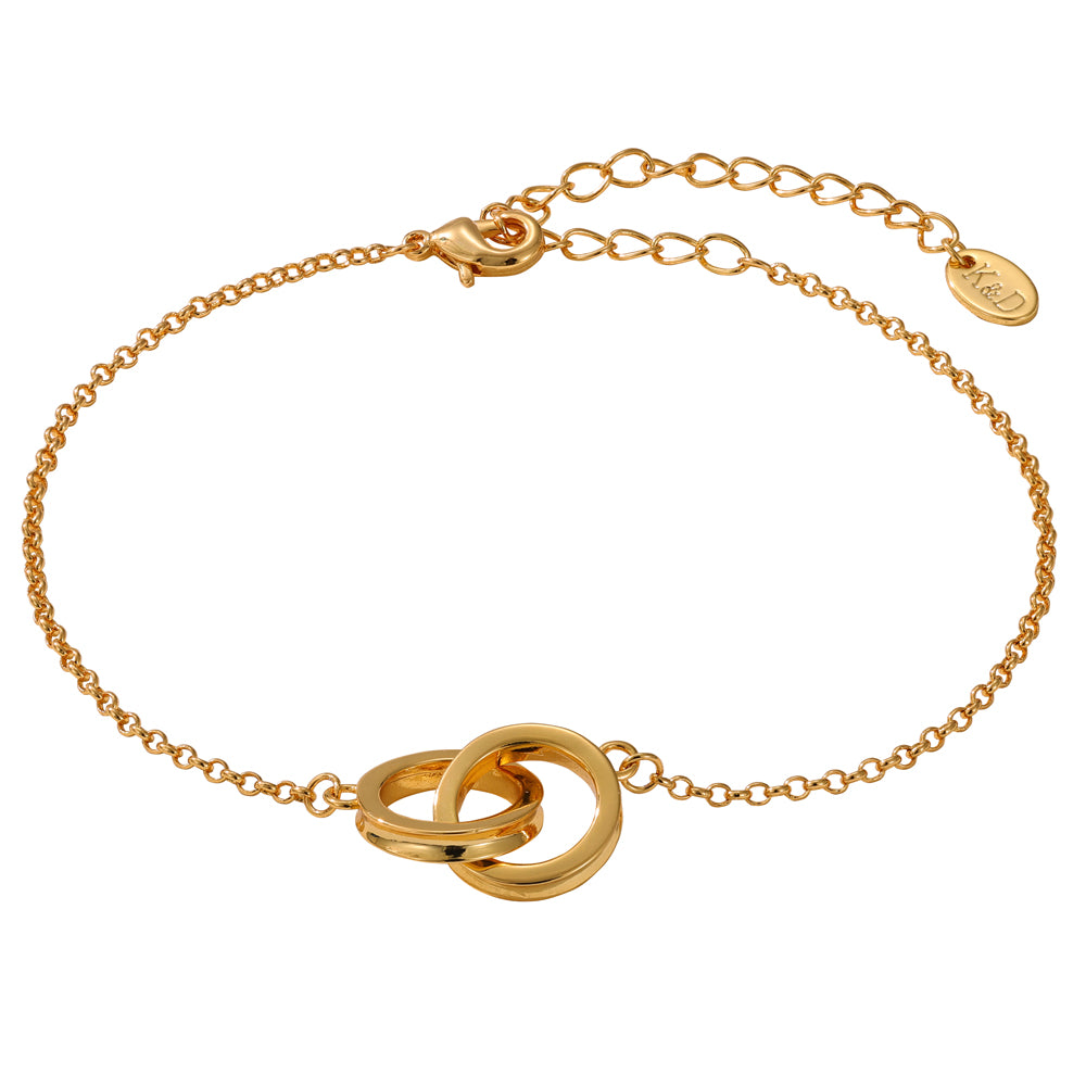 The Pink Box Interlinking Circles Bracelet