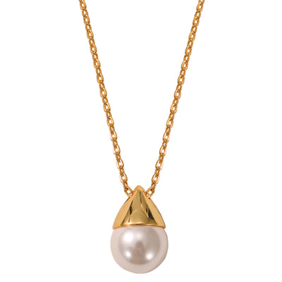 The Pink Box Single Pearl Pendant