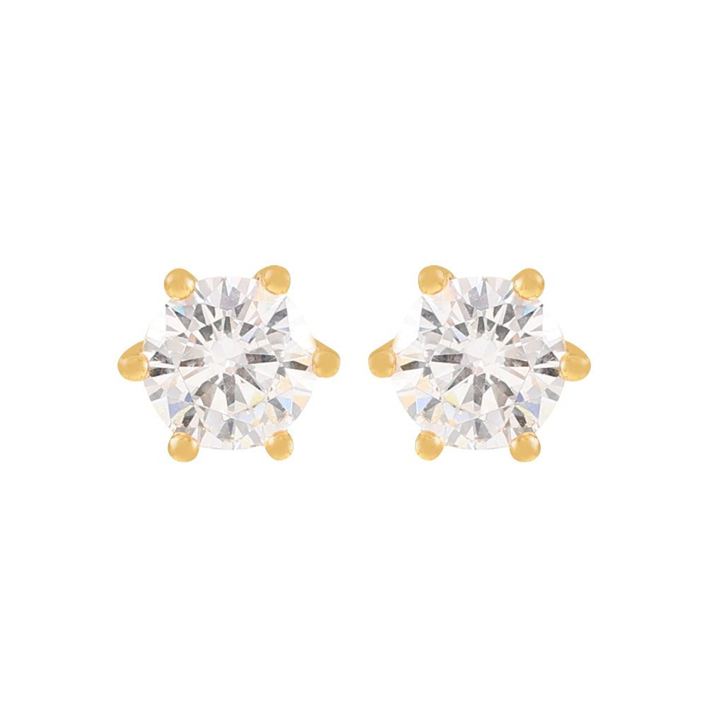 The Pink Box Solitaire Earrings