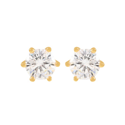 The Pink Box Solitaire Earrings