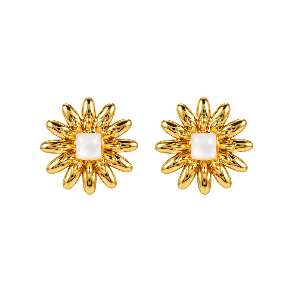 The Pink Box Sunburst Earrings