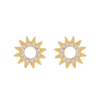 The Pink Box Sunburst Earrings