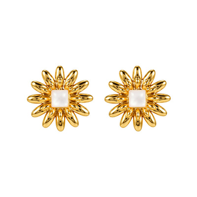 The Pink Box Sunburst Earrings