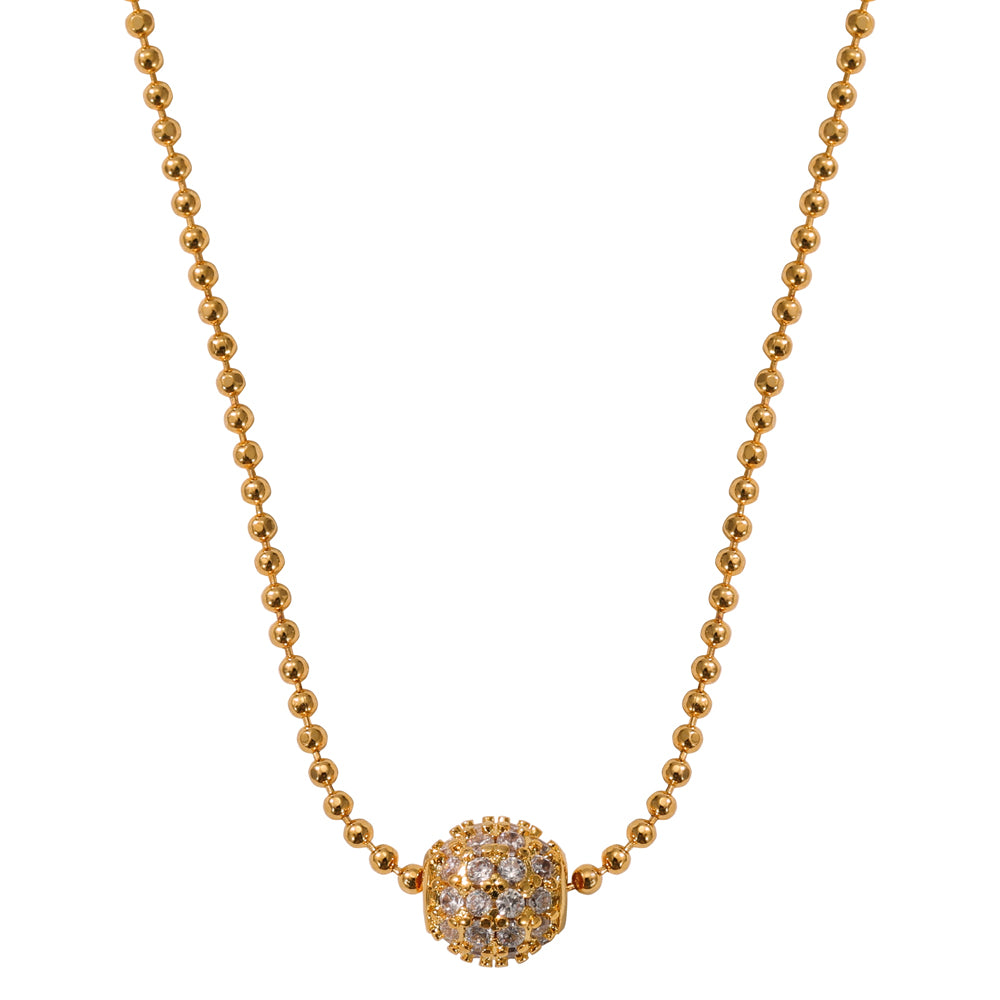 The Pink Box Crystal Ball Necklace