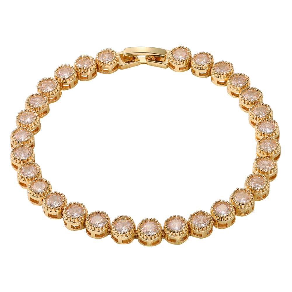 Danna Gold Tennis Bracelet