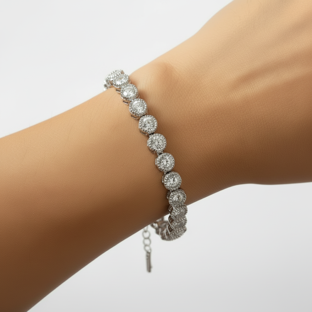 Danna Silver Tennis Bracelet