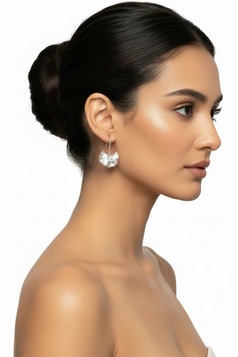 Ophelia Silver Drop Earrings