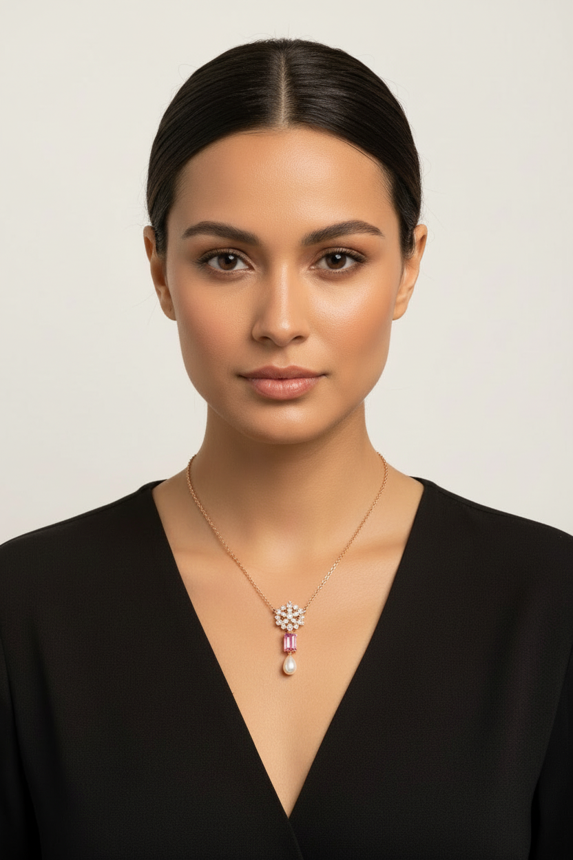 Pearl & Pink Necklace