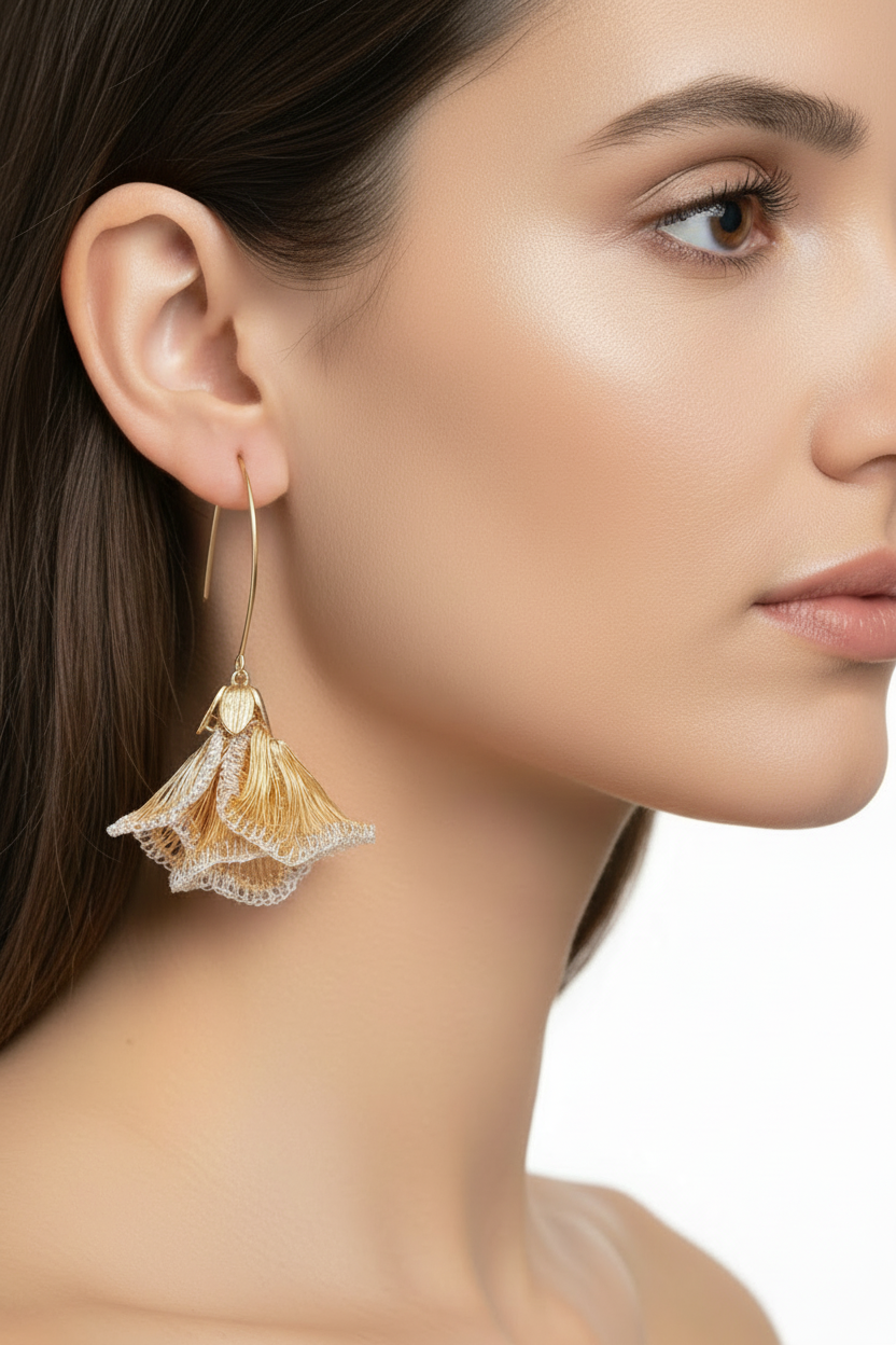 Aria Floral Drop Earrings