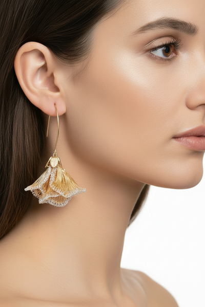 Aria Floral Drop Earrings