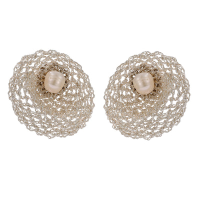 Ayla Crochet & Freshwater Pearl Earrings