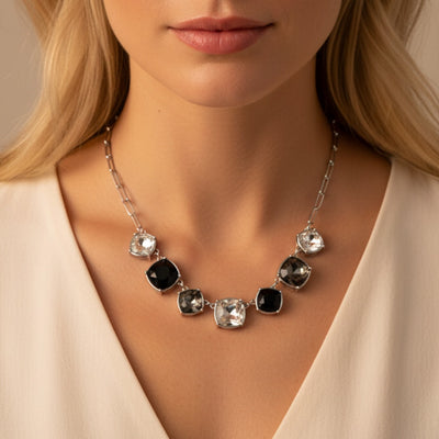 Genevieve Black Diamond Necklace
