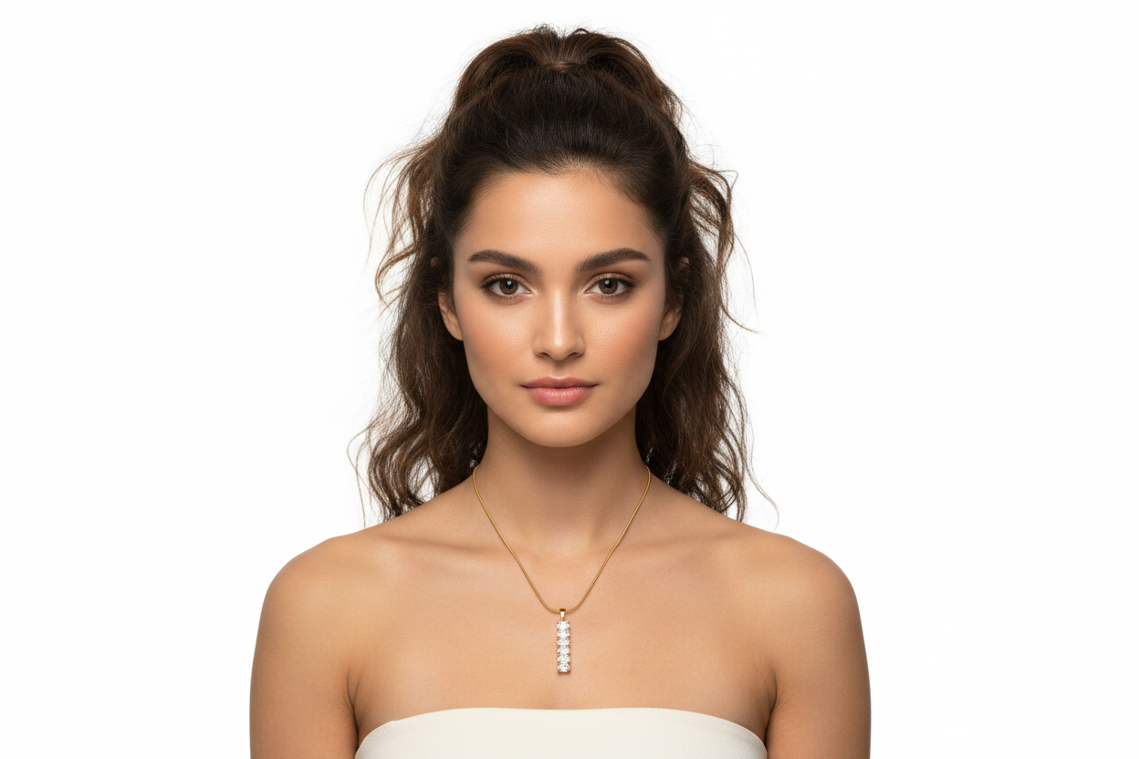 Crystal Bar Drop Pendant