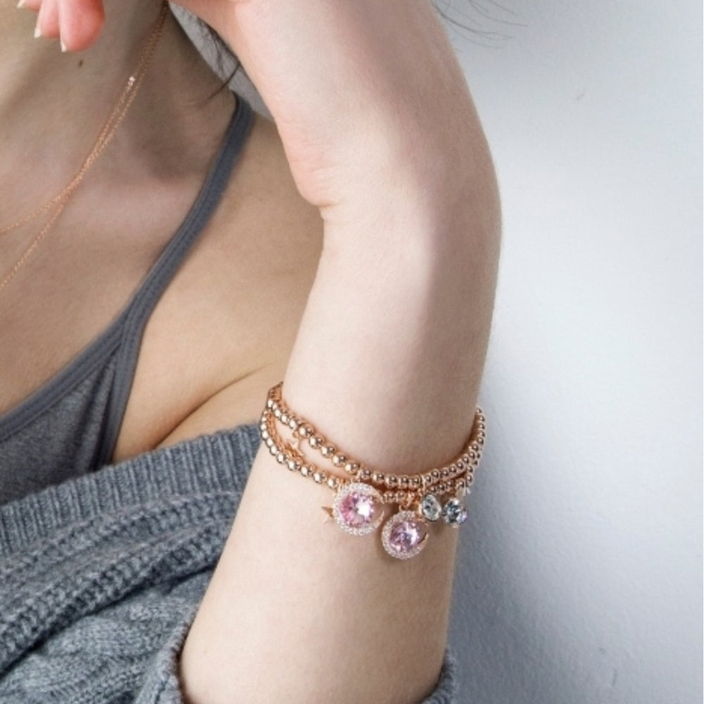 Pink Moon Crystal Bracelet