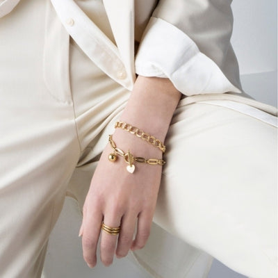 Amaya Rose Gold Link Bracelet