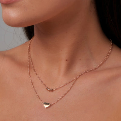 Aniyah Layered Heart Necklace