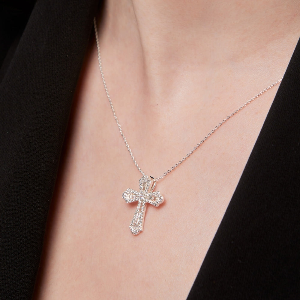 Silver Cross Necklace