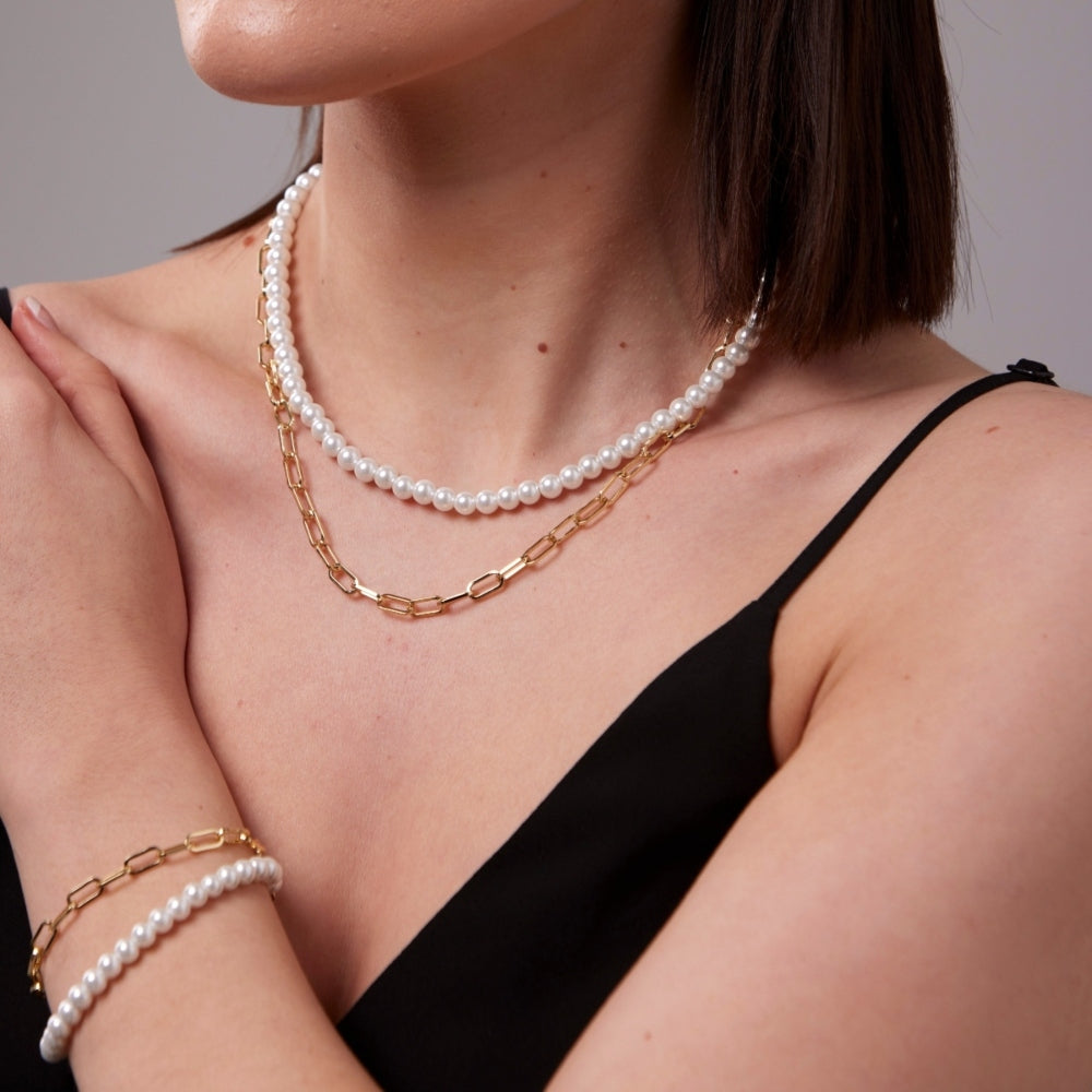 Layered Pearl Necklace