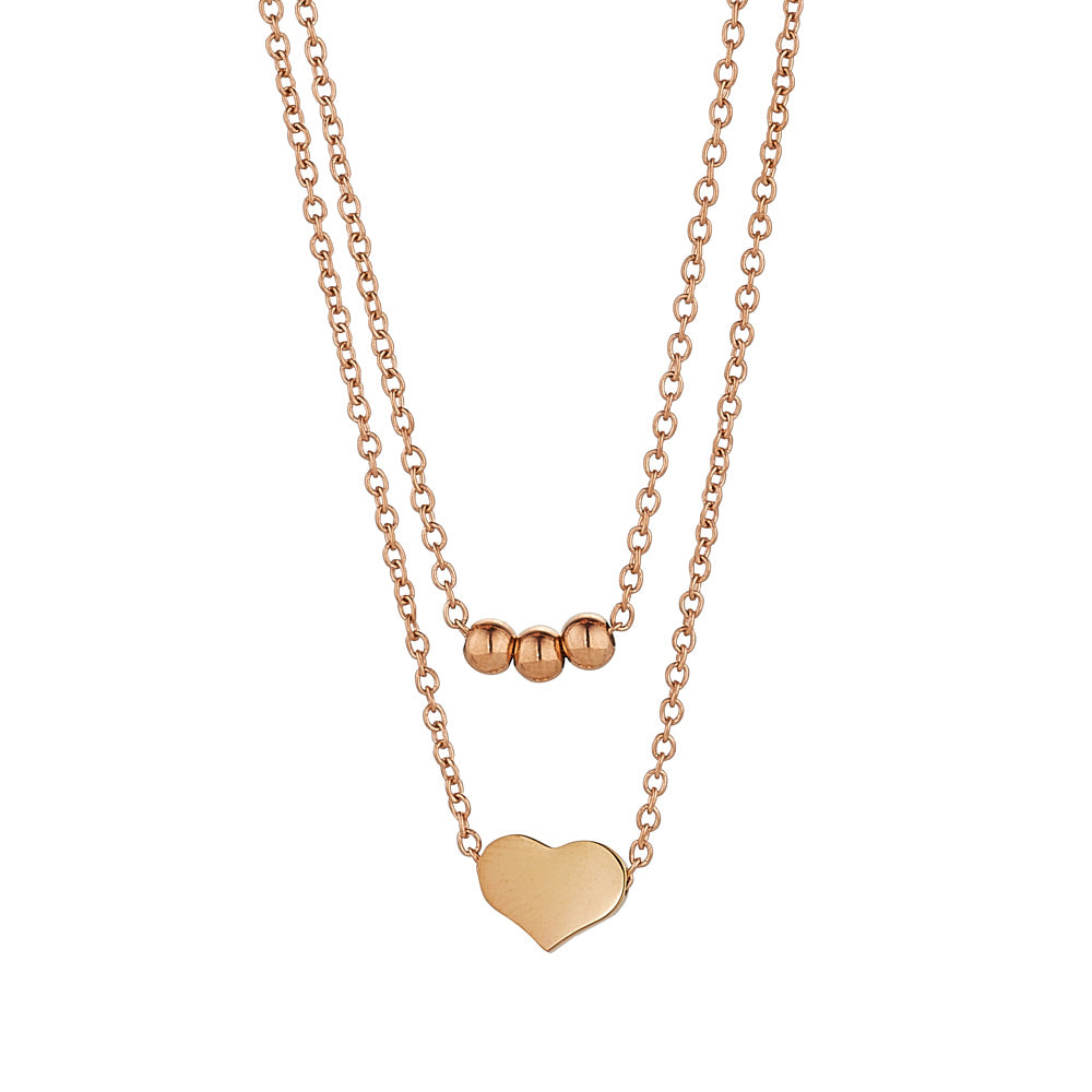 Aniyah Layered Heart Necklace