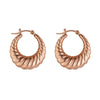 Willow Rose Gold Chunky Hoops