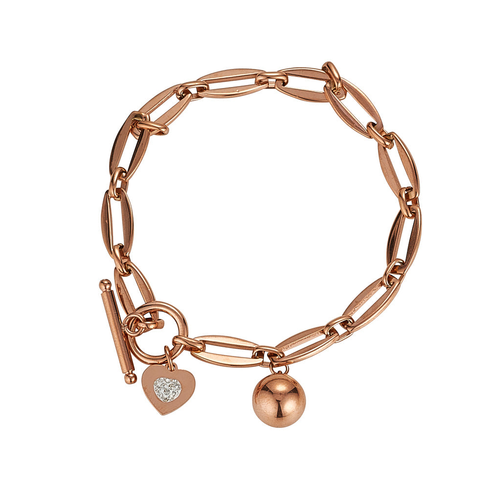 Amaya Rose Gold Link Bracelet