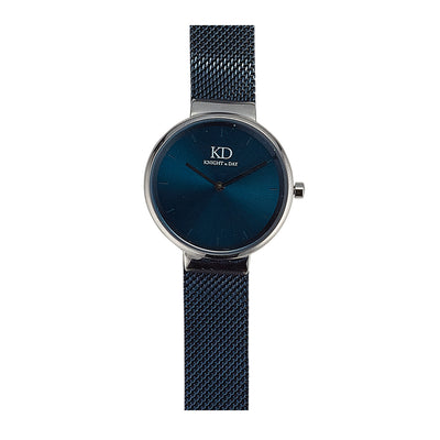 Blue Mesh Band Watch