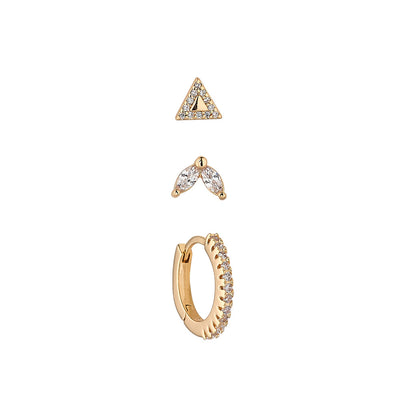 Gianna Gold Earring Set