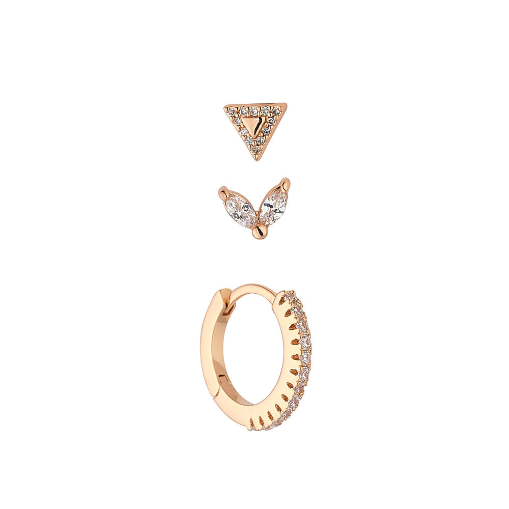 Gianna Rose Gold Earring Set