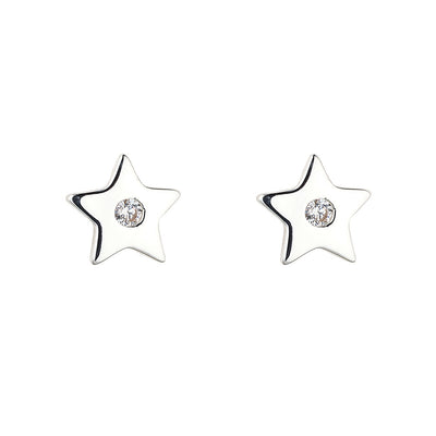 Tiny Silver Star Studs