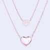 Rose Crystal Layered Necklace
