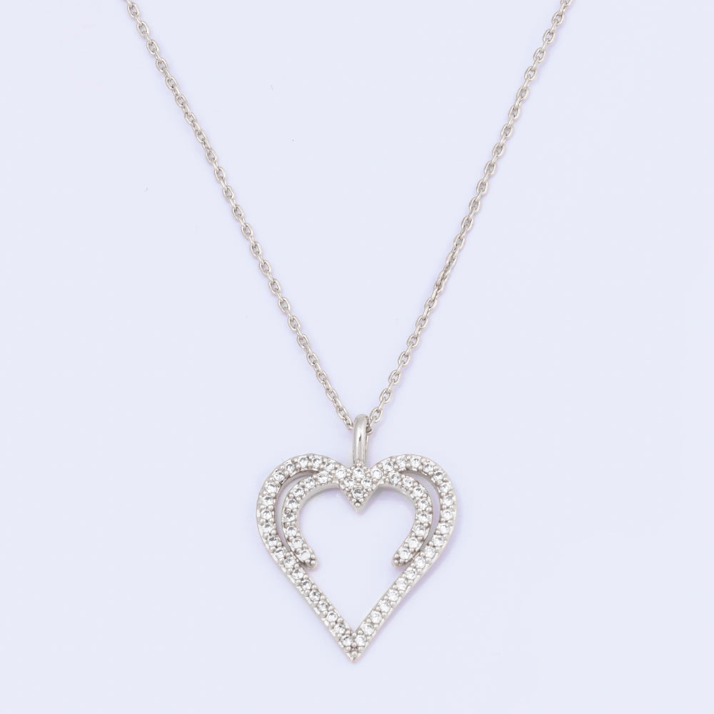 Silver Hidden Heart Necklace