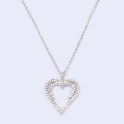 Silver Hidden Heart Necklace
