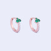 Emerald Huggies Earrings