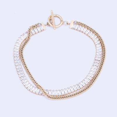 Layered Crystal Bracelet