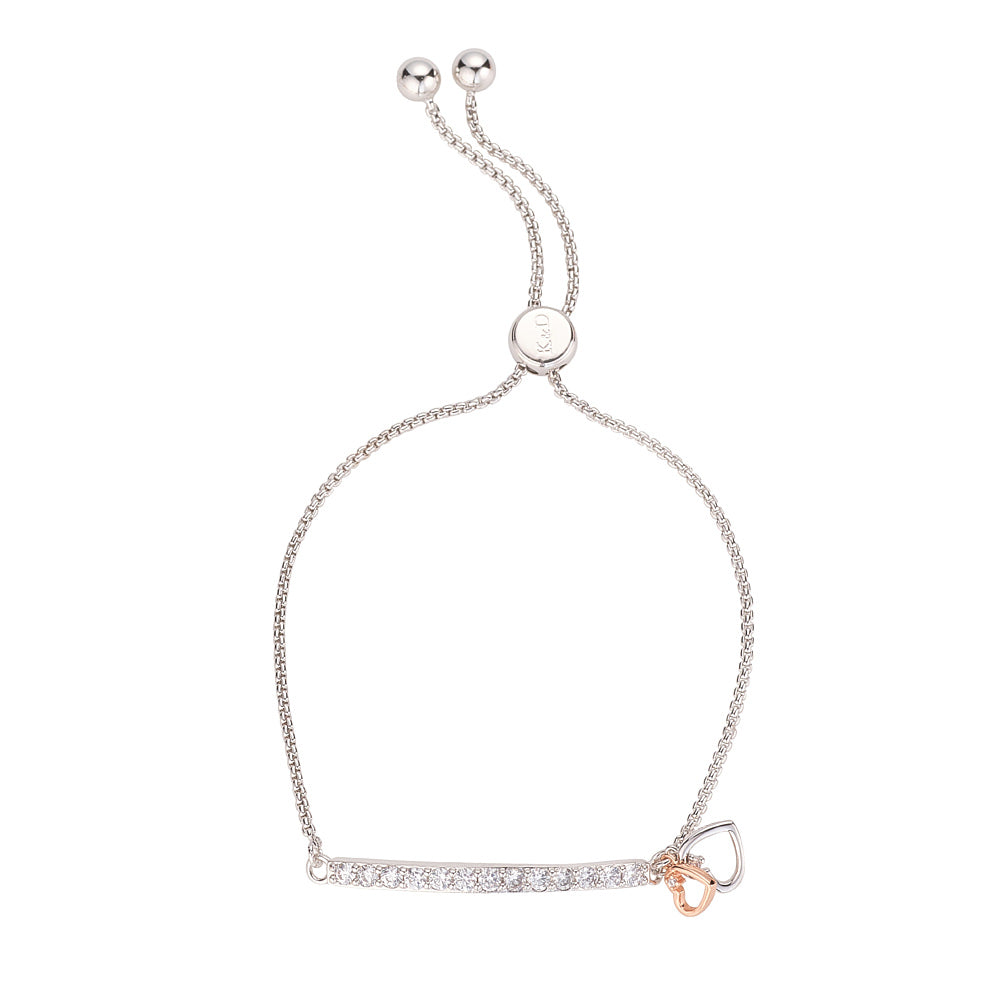 Mixed Metal Bar Bracelet