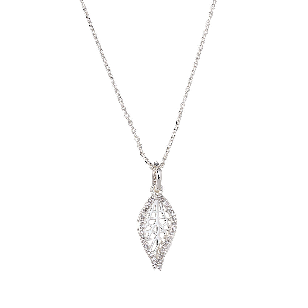 Silver Leaf Necklace
