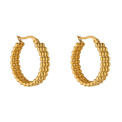 Beaded Hoop Earrings