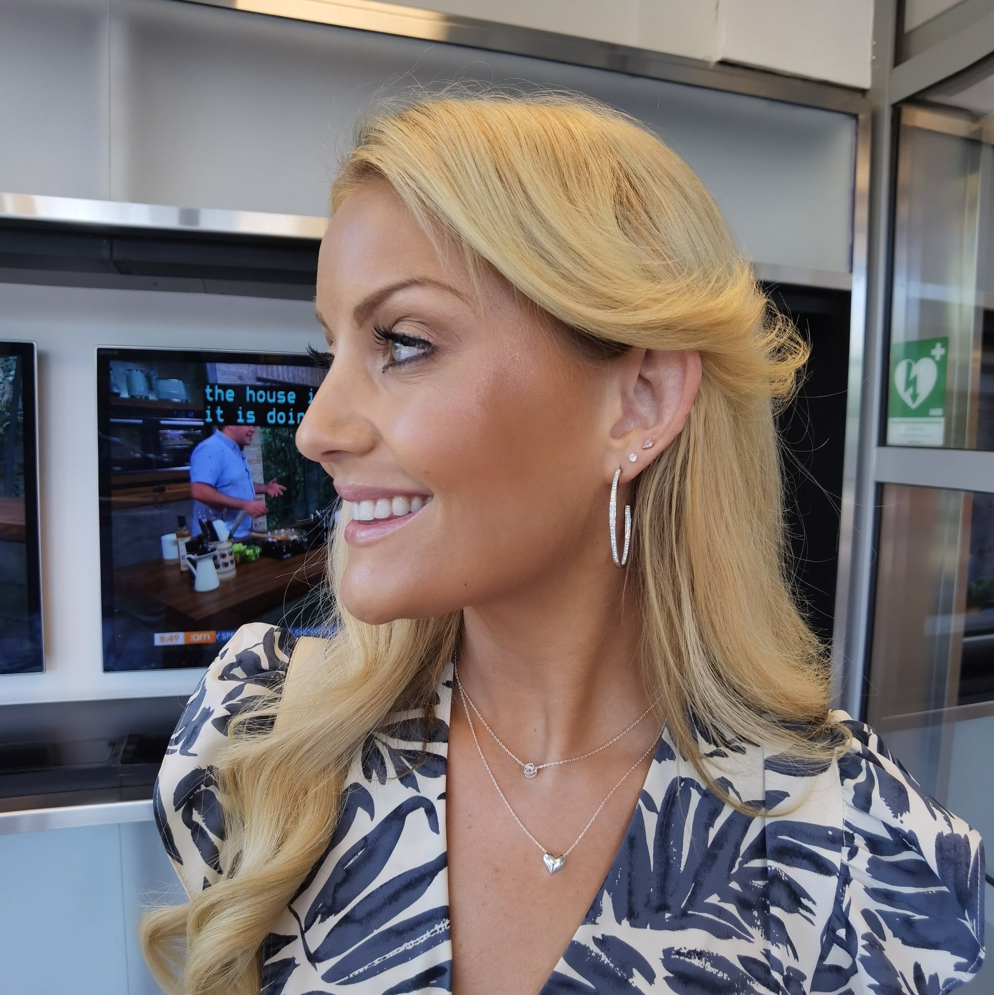 Duo Silver Heart Necklace