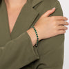 Danna Silver Emerald Tennis Bracelet