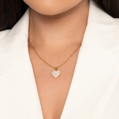 Gia Gold Heart Pendant